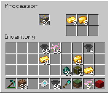 Processor block user interface